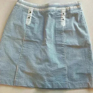 Fairway & Greene Golfcore Seersucker Skort Blue Size 6 NWT Tennis Pickleball